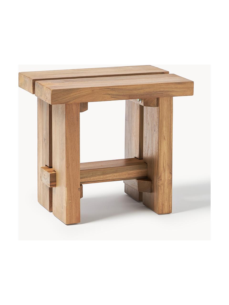 Hocker Hugo aus Teakholz, Teakholz, gebeizt

Dieses Produkt wird aus nachhaltig gewonnenem, FSC®-zertifiziertem Holz gefertigt., Teakholz, gebeizt, B 50 x H 45 cm