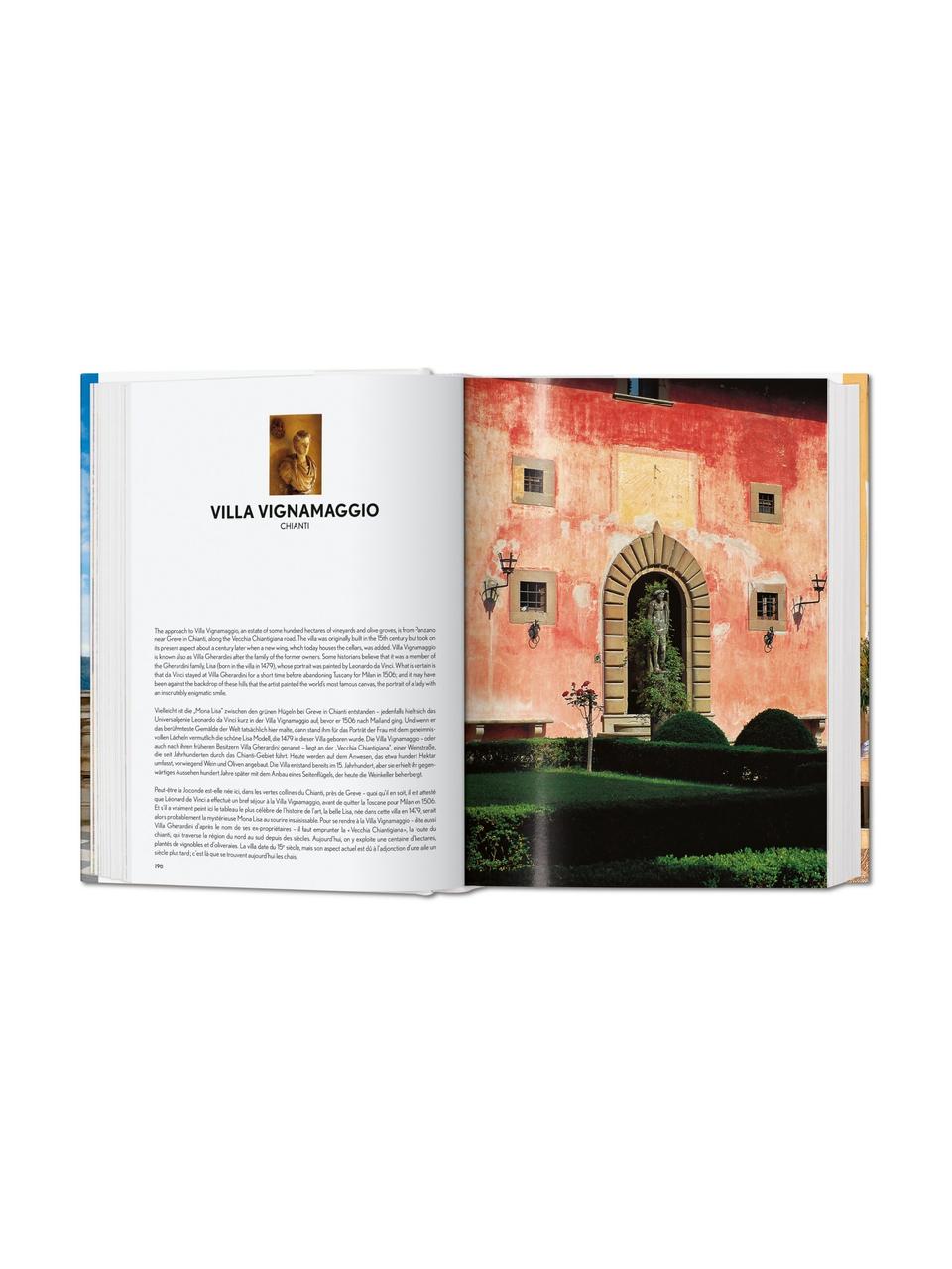 Libro illustrato Living in Tuscany, Carta, copertina rigida, Blu, multicolore, Larg. 14 x Lung. 20 cm