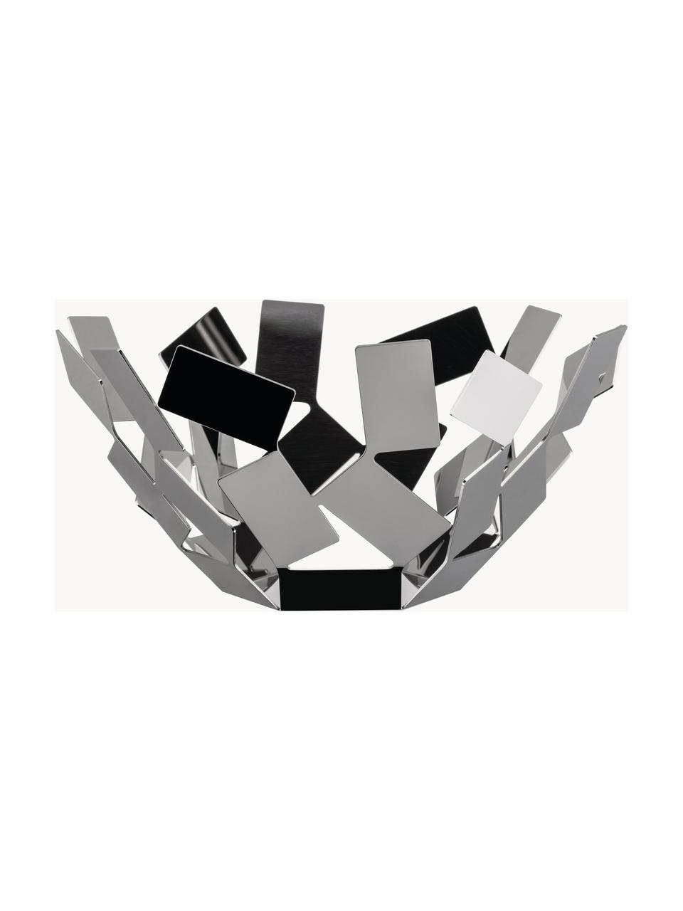 Fruitschaal La Stanza van edelstaal, 18/10 roestvrij staal, hoogglans gepolijst, Zilverkleurig, Ø 13 x H 27 cm