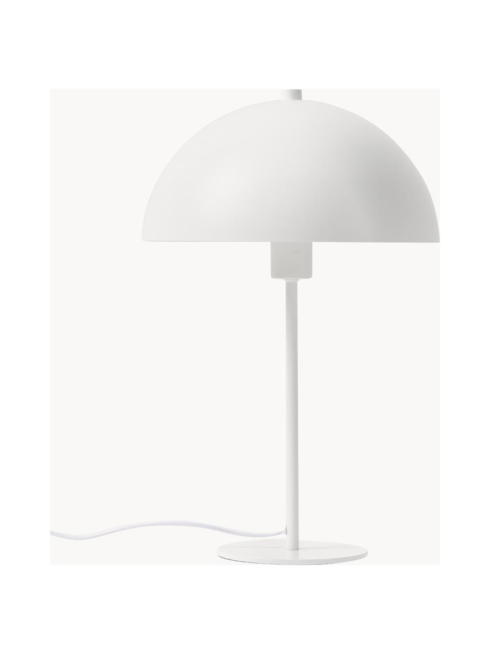 Tischlampe Matilda, Lampenschirm: Metall, pulverbeschichtet, Weiss, Ø 29 x H 45 cm