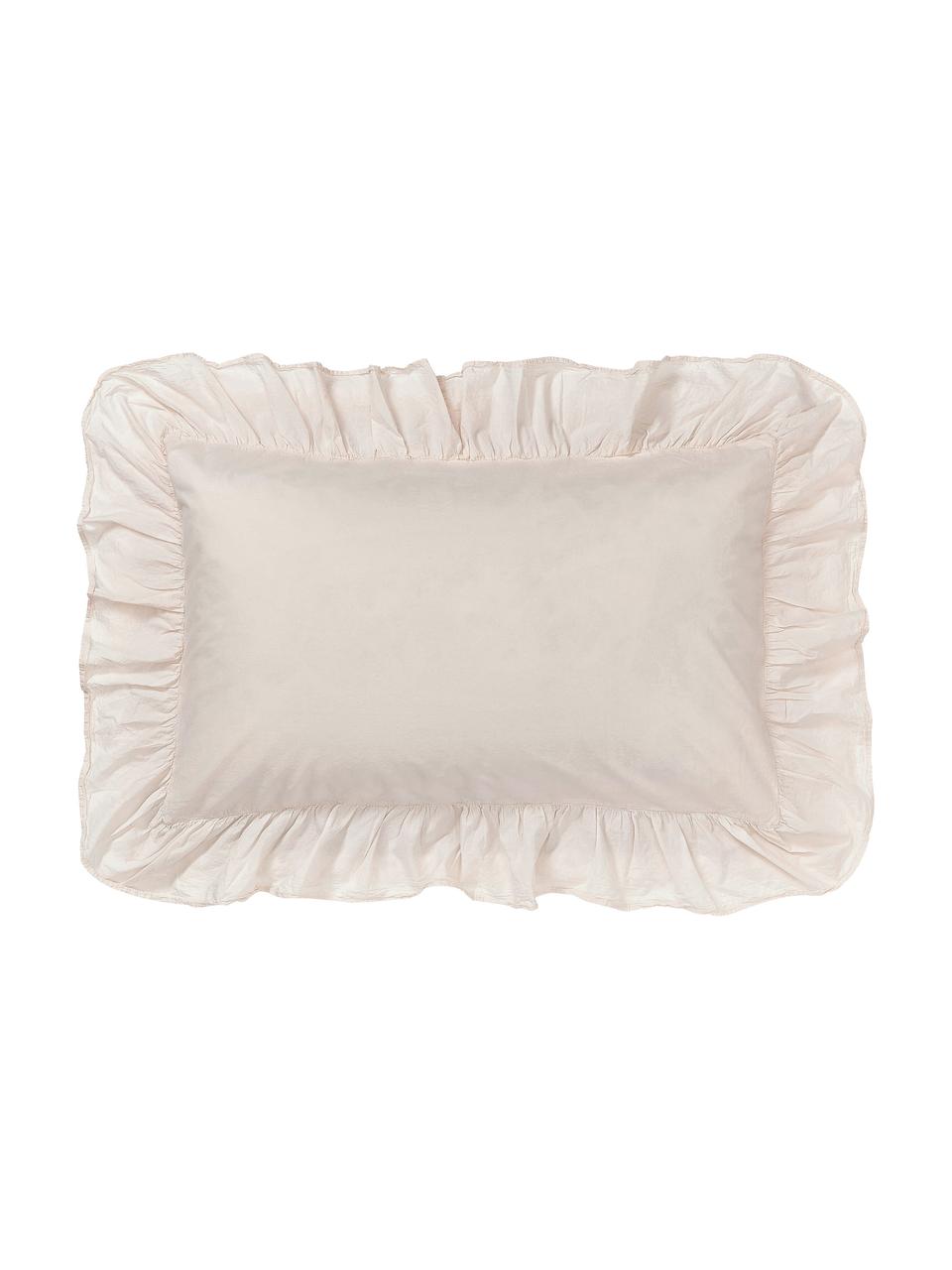 Federa in cotone lavato con volant Louane, 100% cotone
Densità del filo 200 TC, qualità comfort
La biancheria da letto in cotone è piacevolmente morbida sulla pelle, assorbe bene l'umidità ed è adatta a chi soffre di allergie.
Il materiale utilizzato in questo prodotto è testato per le sostanze nocive e certificato secondo lo STANDARD 100 by OEKO-TEX®, 4265CIT, CITEVE, Beige, Larg. 50 x Lung. 80 cm