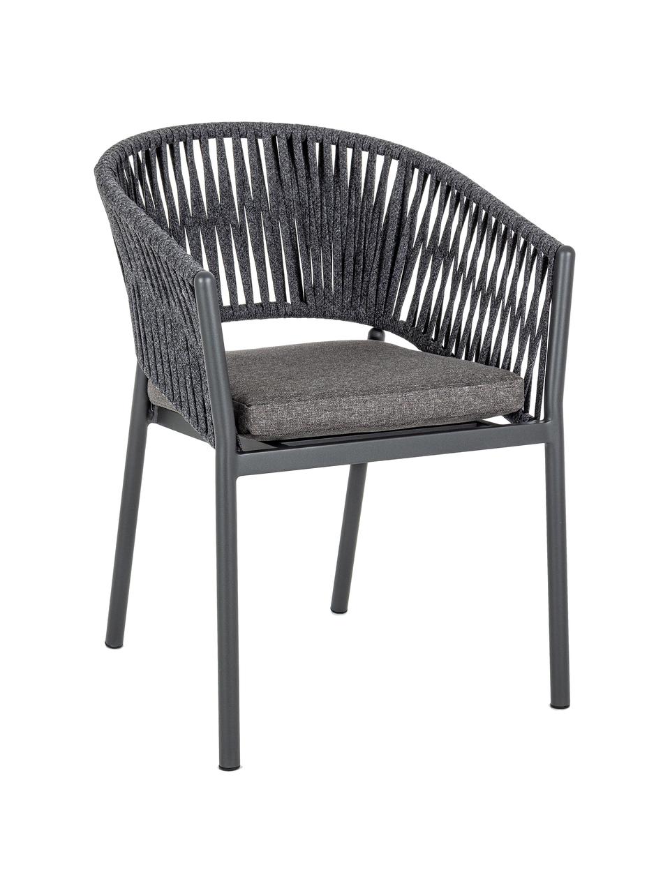 Stohovatelná zahradní židle Florencia, Antracitová, Š 60 cm, V 80 cm