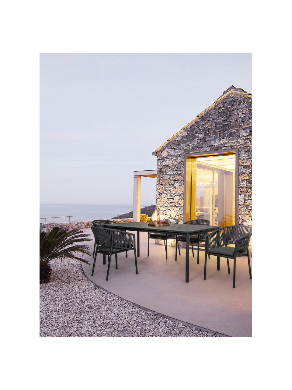 Chaise de jardin empilable Florencia, Anthracite, larg. 60 x haut. 80 cm