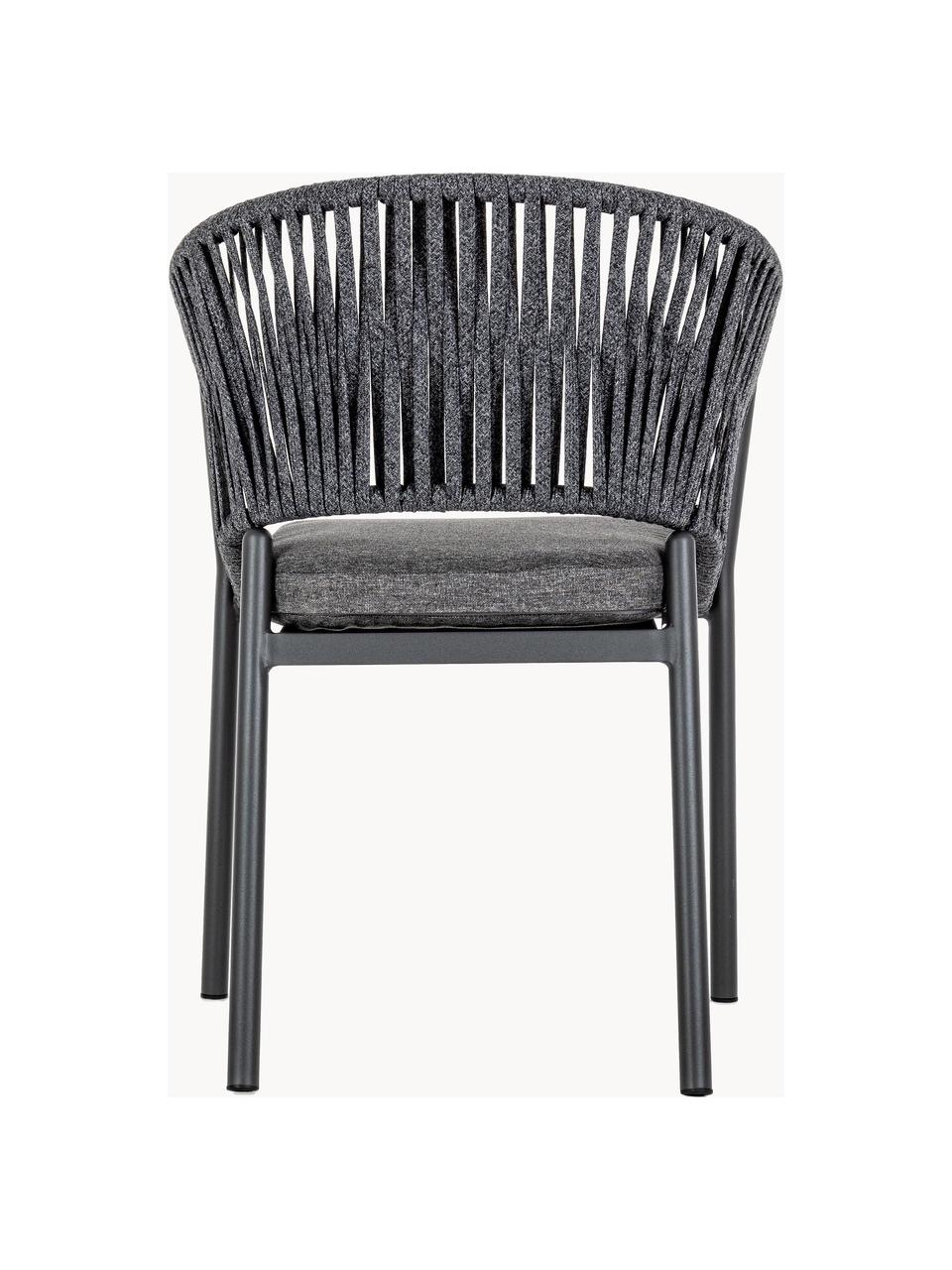 Stohovatelná zahradní židle Florencia, Tmavě šedá, Š 60 cm, V 80 cm
