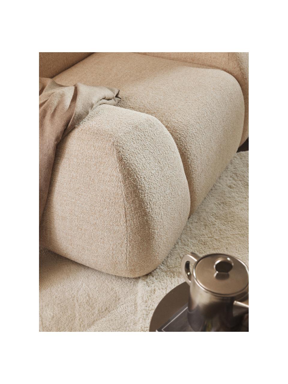 Loungesessel Wolke aus Bouclé, Bezug: Bouclé (96 % Polyester, 4, Bouclé Peach, B 138 x T 105 cm