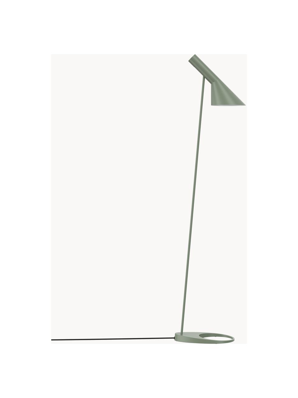 Kleine leeslamp AJ, Lamp: gecoat staal, Saliegroen, H 130 cm