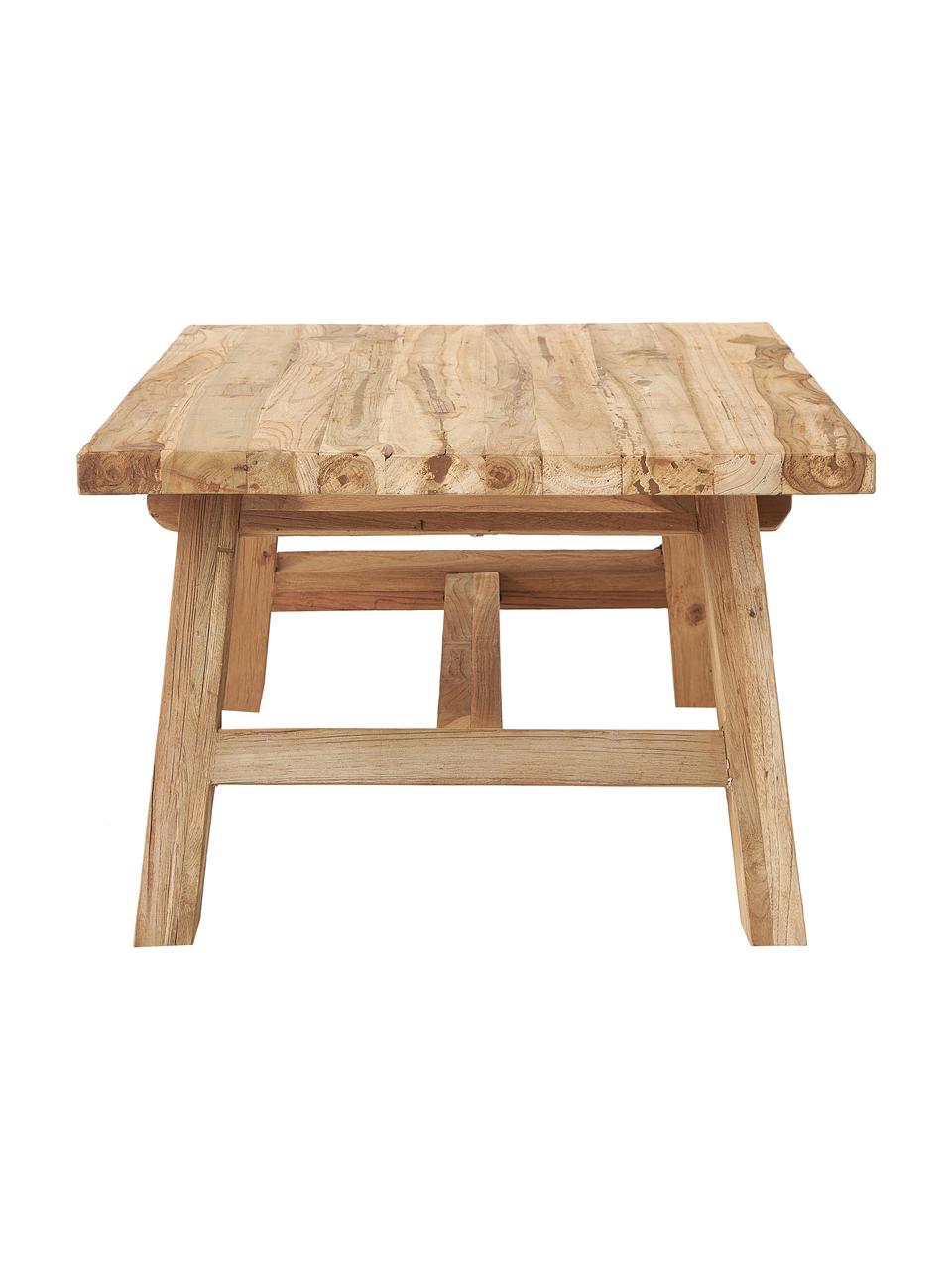 Mesa de centro de madera de teca Lawas, Madera de teca natural, Madera de teca, An 120 x F 70 cm