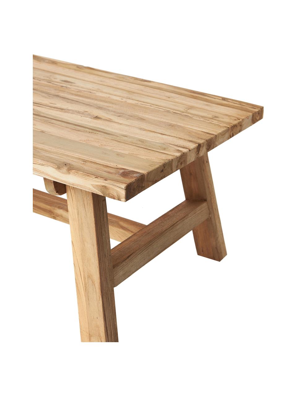 Tavolino da salotto in legno di teak Lawas, Legno di teak, finitura naturale, Legno di teak, Larg. 120 x Alt. 45 cm