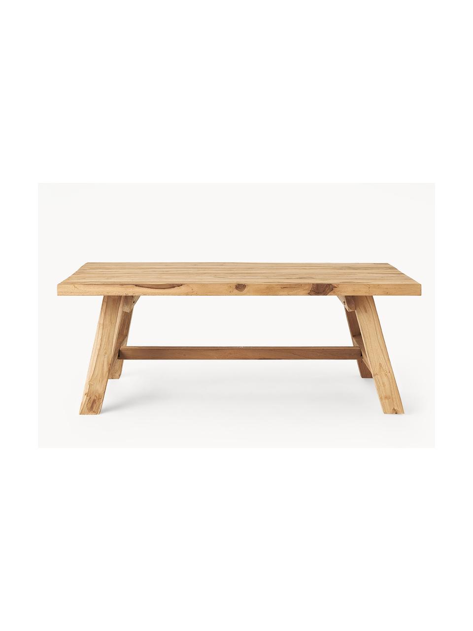Table basse en bois de teck Lawas, Bois de teck, finition naturelle, Bois de teck, larg. 120 x haut. 45 cm