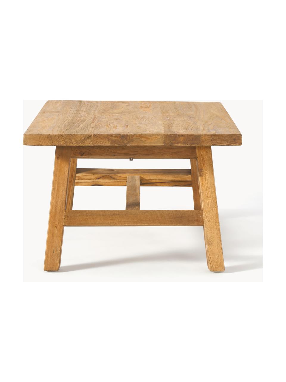 Konferenčný stolík z tíkového dreva Lawas, Prírodné tíkové drevo, Tíkové drevo, Š 120 x V 45 cm