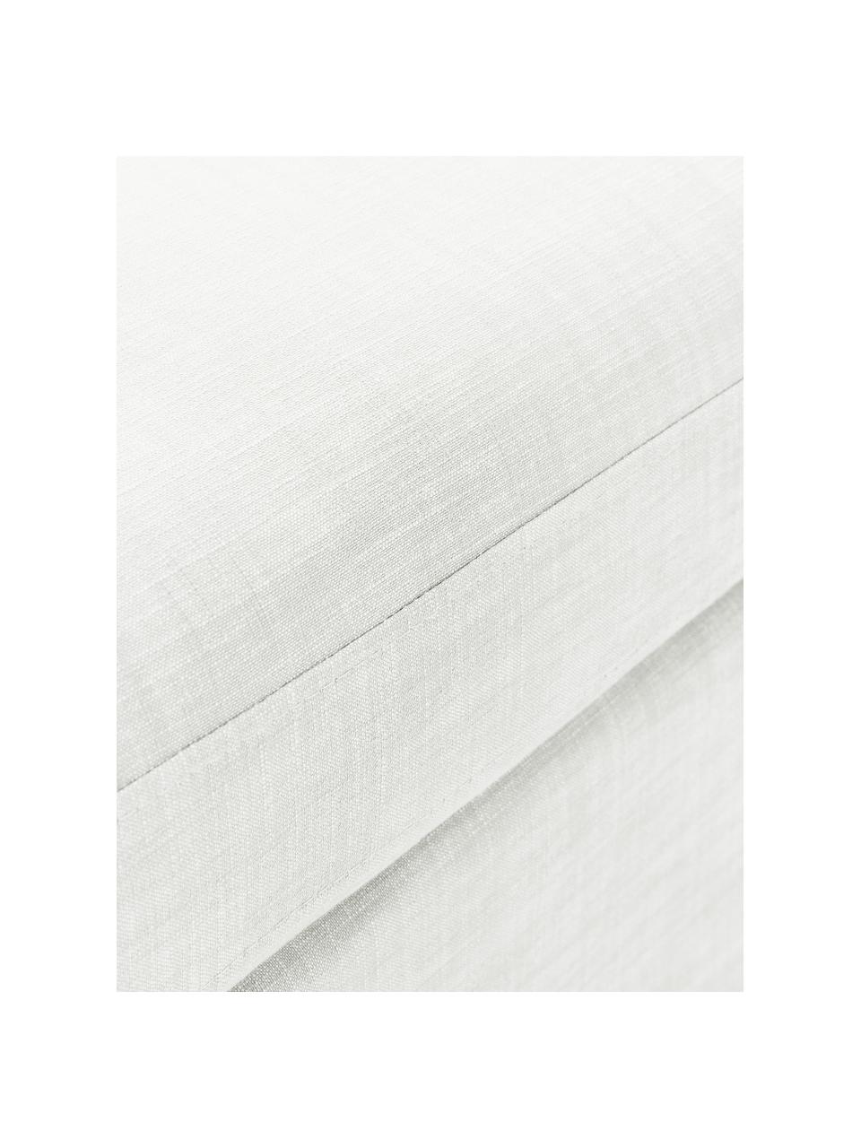 Pouf avec revêtement amovible Russell, Tissu blanc cassé, larg. 103 x prof. 103 cm