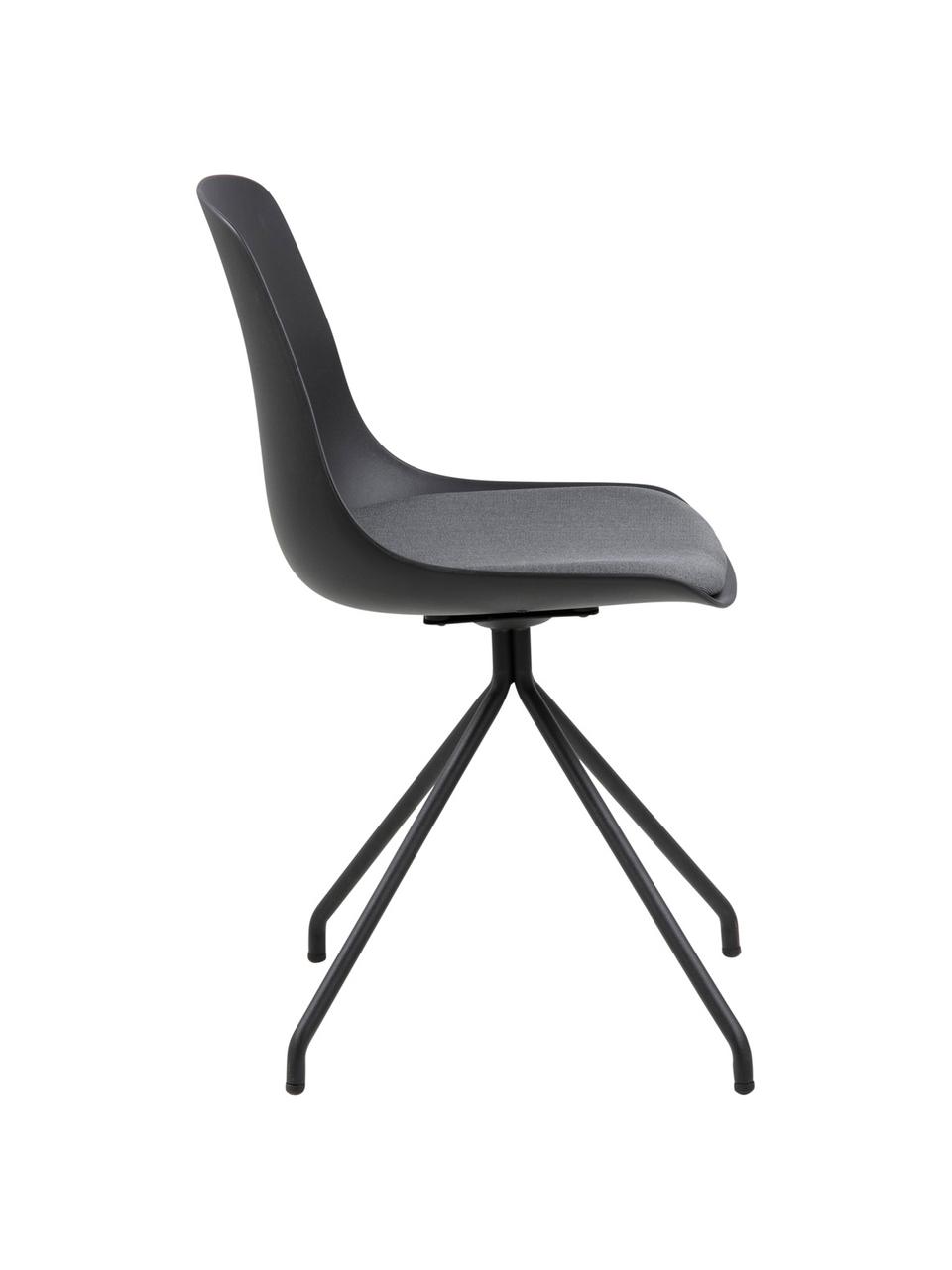 Chaise design Eva, Noir