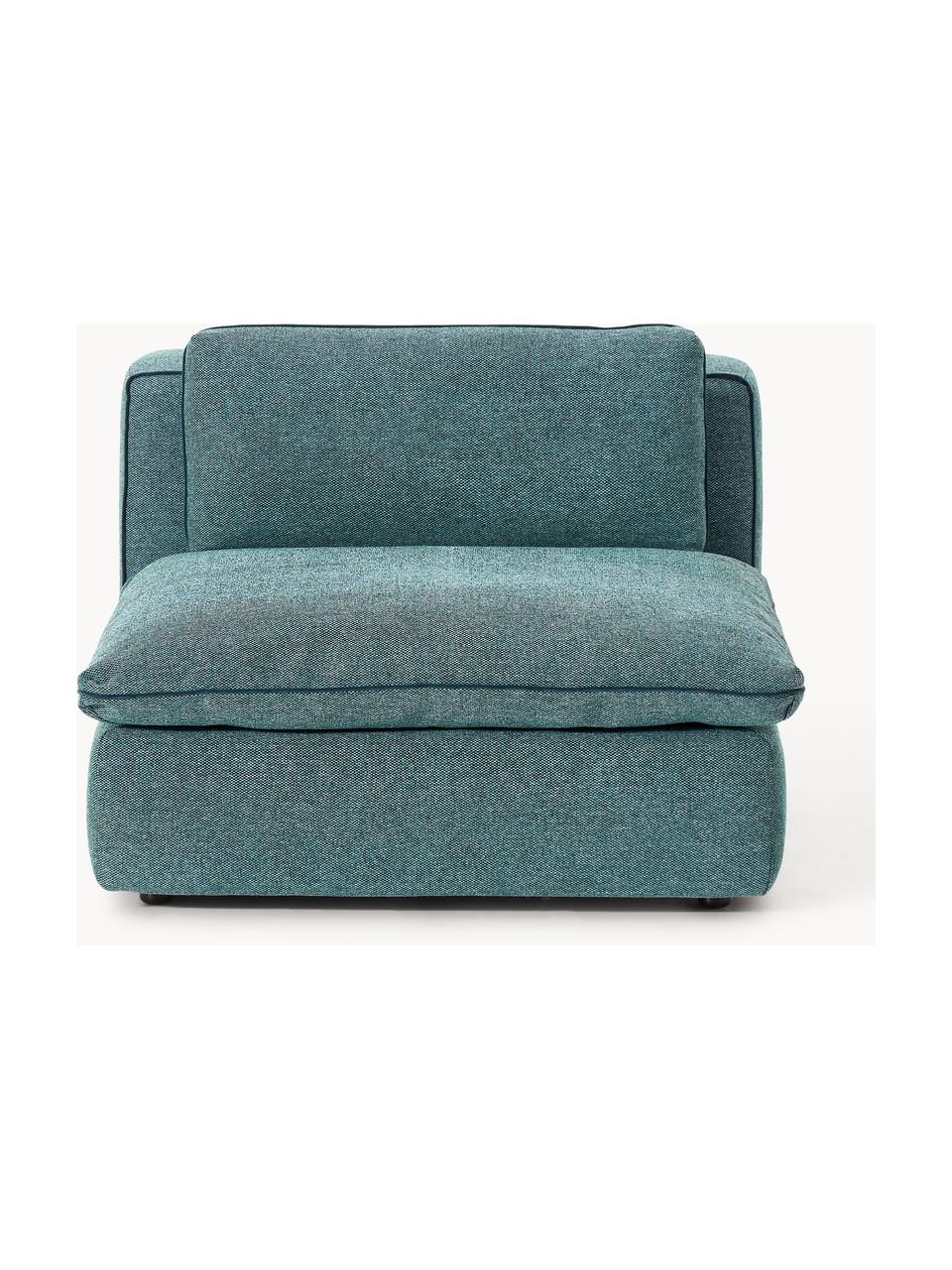 Module central Felix, Tissu vert turquoise, larg. 100 x prof. 110 cm