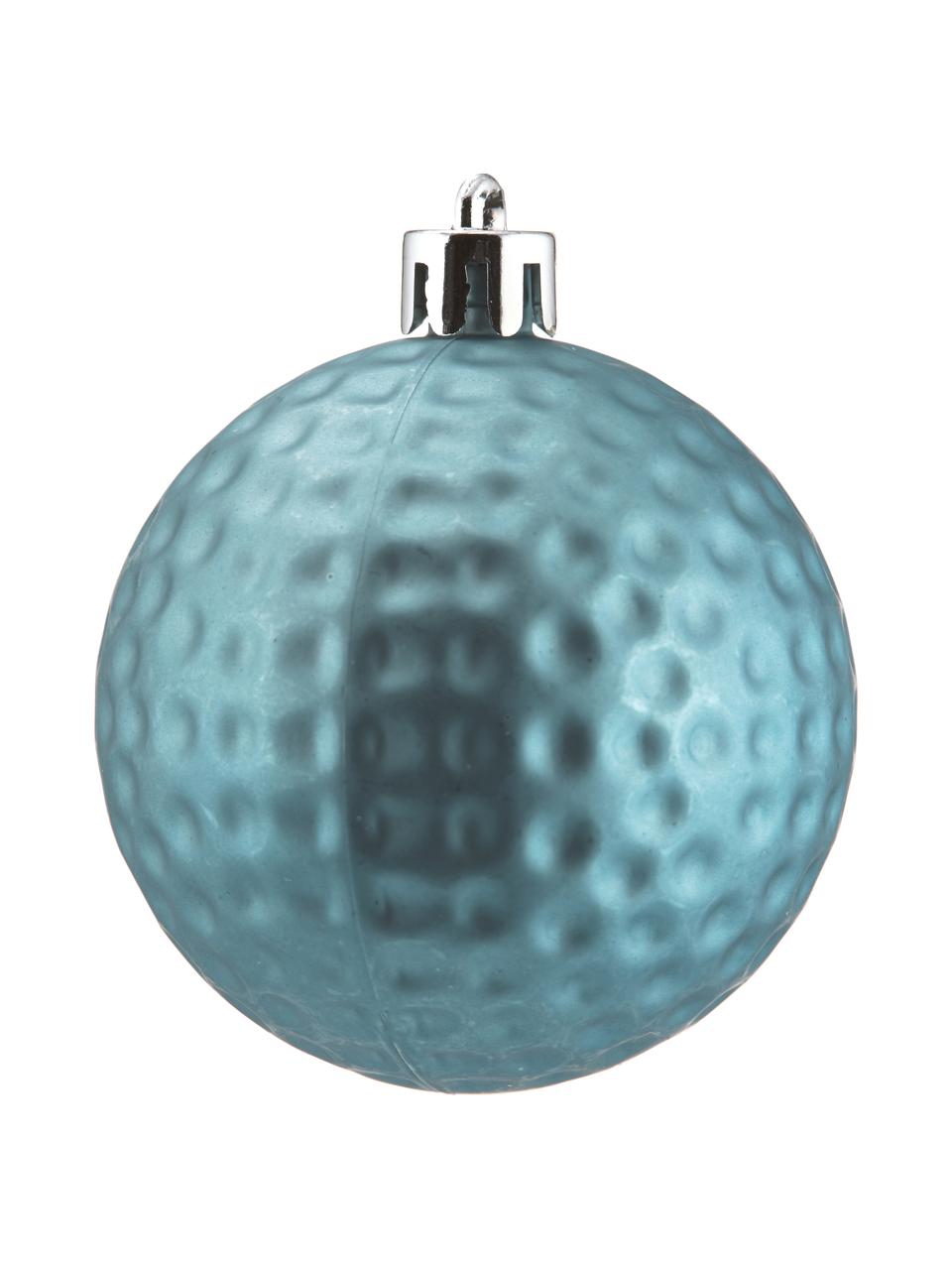 Boule de Noël Nip Ø 7 cm, 60 élém., Blanc, argent, turquoise, Ø 7 cm