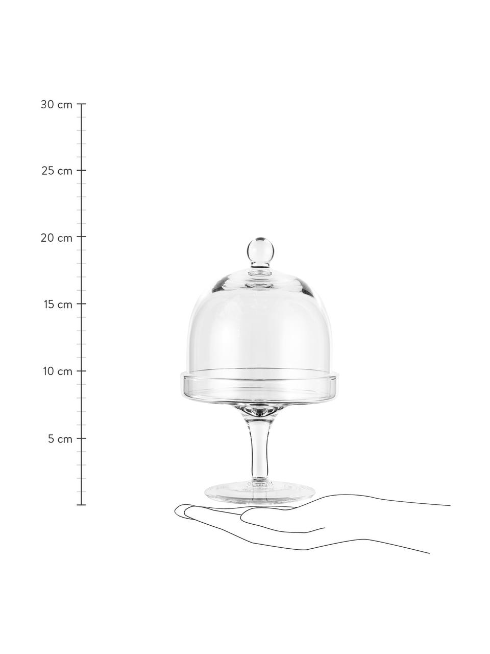 Alzatina in vetro Dolce, Ø 12 cm, Vetro, Trasparente, Alt. 20 cm