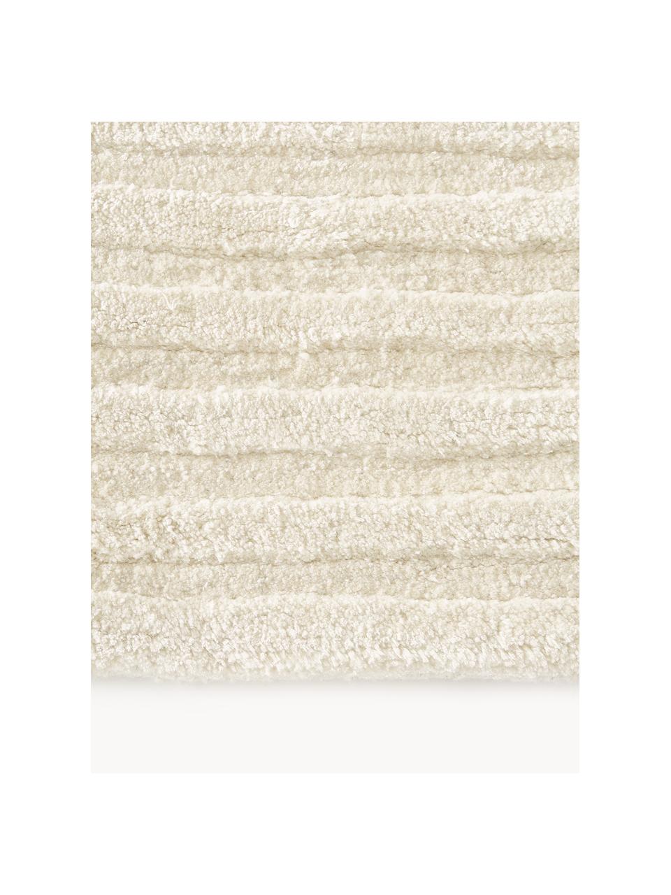 Tappeto in lana con motivo a rilievo Koli, Retro: 100% cotone Nel caso dei , Bianco latte, Larg. 160 x Lung. 230 cm  (taglia M)
