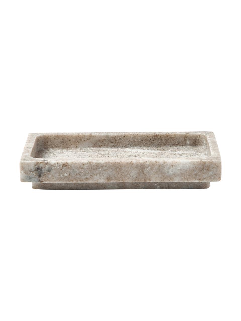 Marmor-Seifenschale Simba, Marmor, Beige, marmoriert, B 18 x H 3 cm
