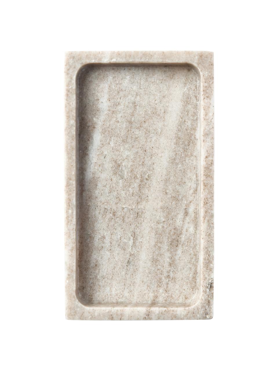 Marmor-Seifenschale Simba, Marmor, Beige, marmoriert, B 18 x H 3 cm