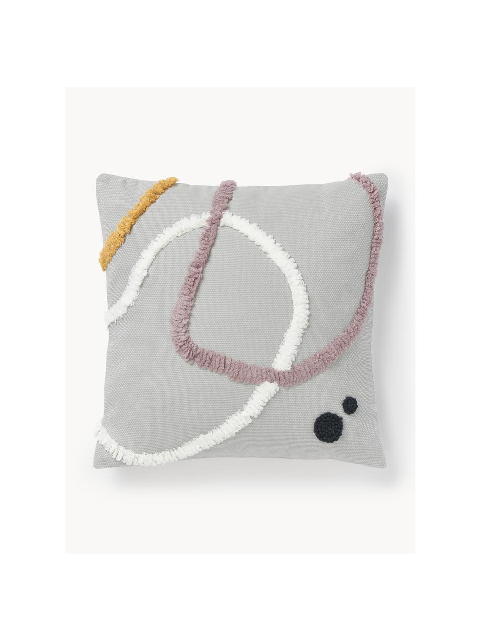 Housse de coussin 45x45 motif abstrait Wassily, 2 élém., 100 % coton, Multicolore, larg. 45 x long. 45 cm