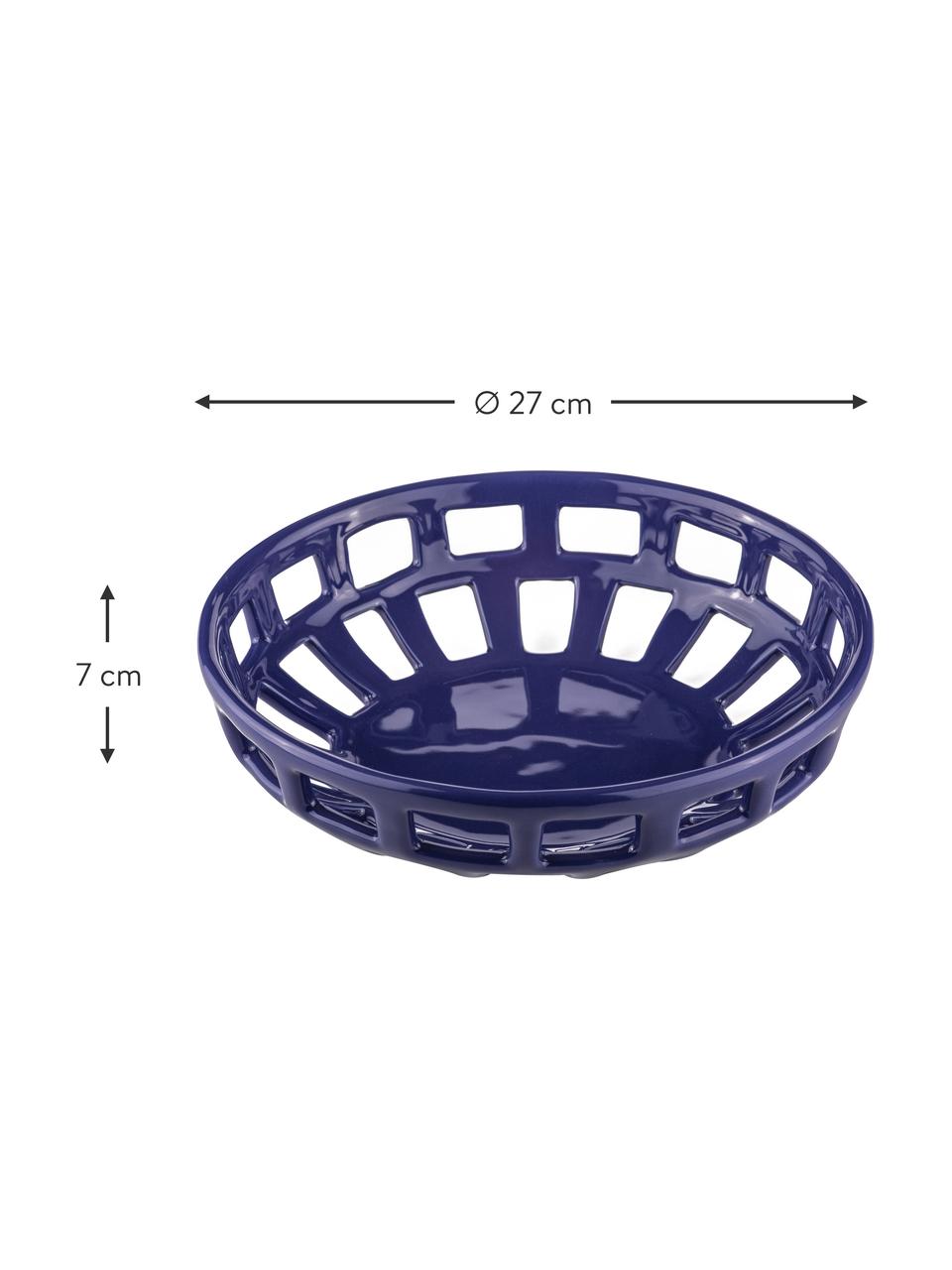 Servírovací mísa Carnival, Kamenina, Tmavě modrá, Ø 27 cm, V 7 cm