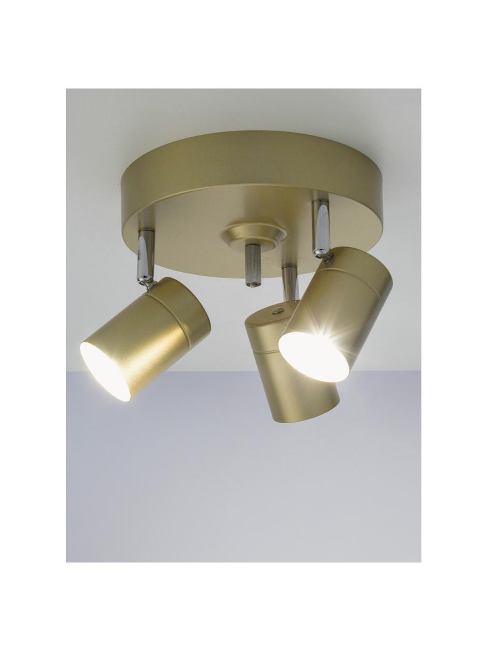 Menší stropná lampa Correct, Odtiene zlatej, Ø 20 x V 14 cm