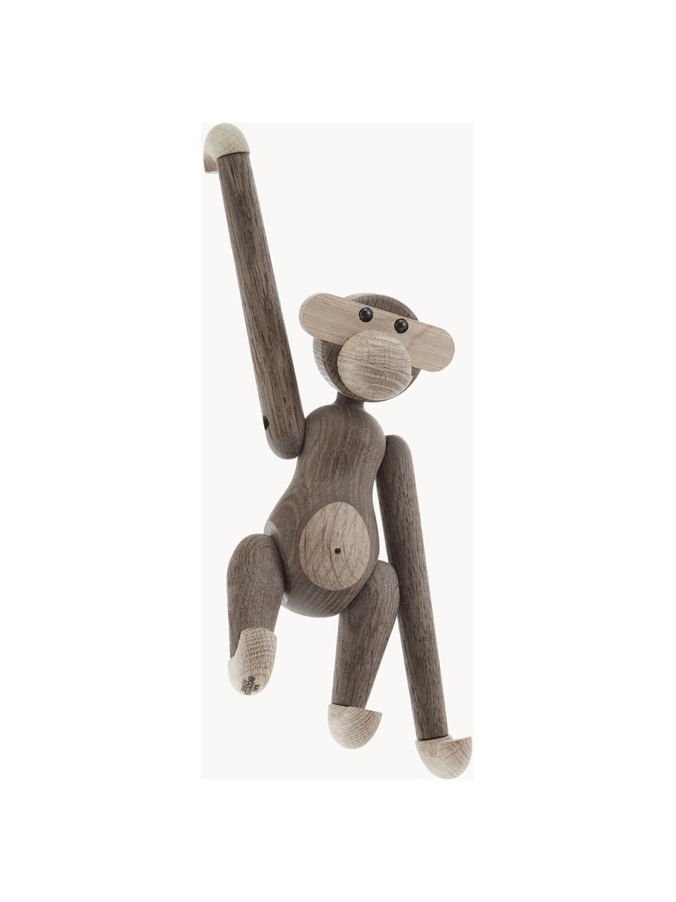 Dizajnová dekorácia z dubového dreva Monkey, Dubové drevo, lakované, s FSC certifikátom, Dubové drevo, Š 20 x V 19 cm