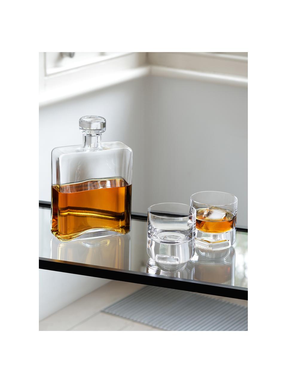 Set de whisky Cask, 3 pzas., Vidrio, Transparente, Set de diferentes tamaños