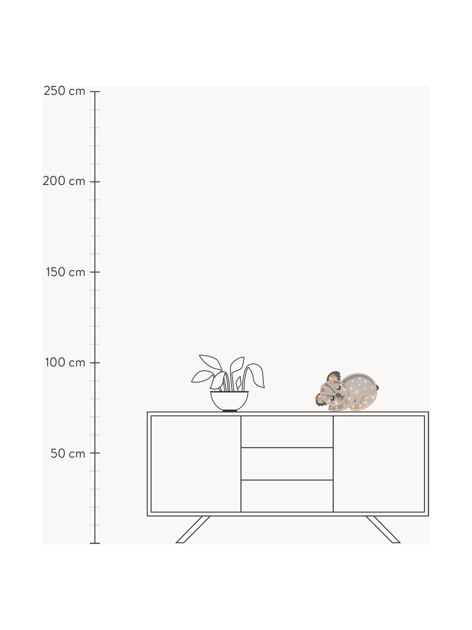 Ručně vyrobená LED lampa do dětského pokoje s funkcí časovače a dálkovým ovládáním Koala, stmívatelná, Lakované borovicové dřevo

Tento produkt je vyroben z udržitelných zdrojů dřeva s certifikací FSC®., Světle šedá, tmavě šedá, Š 35 cm, V 23 cm