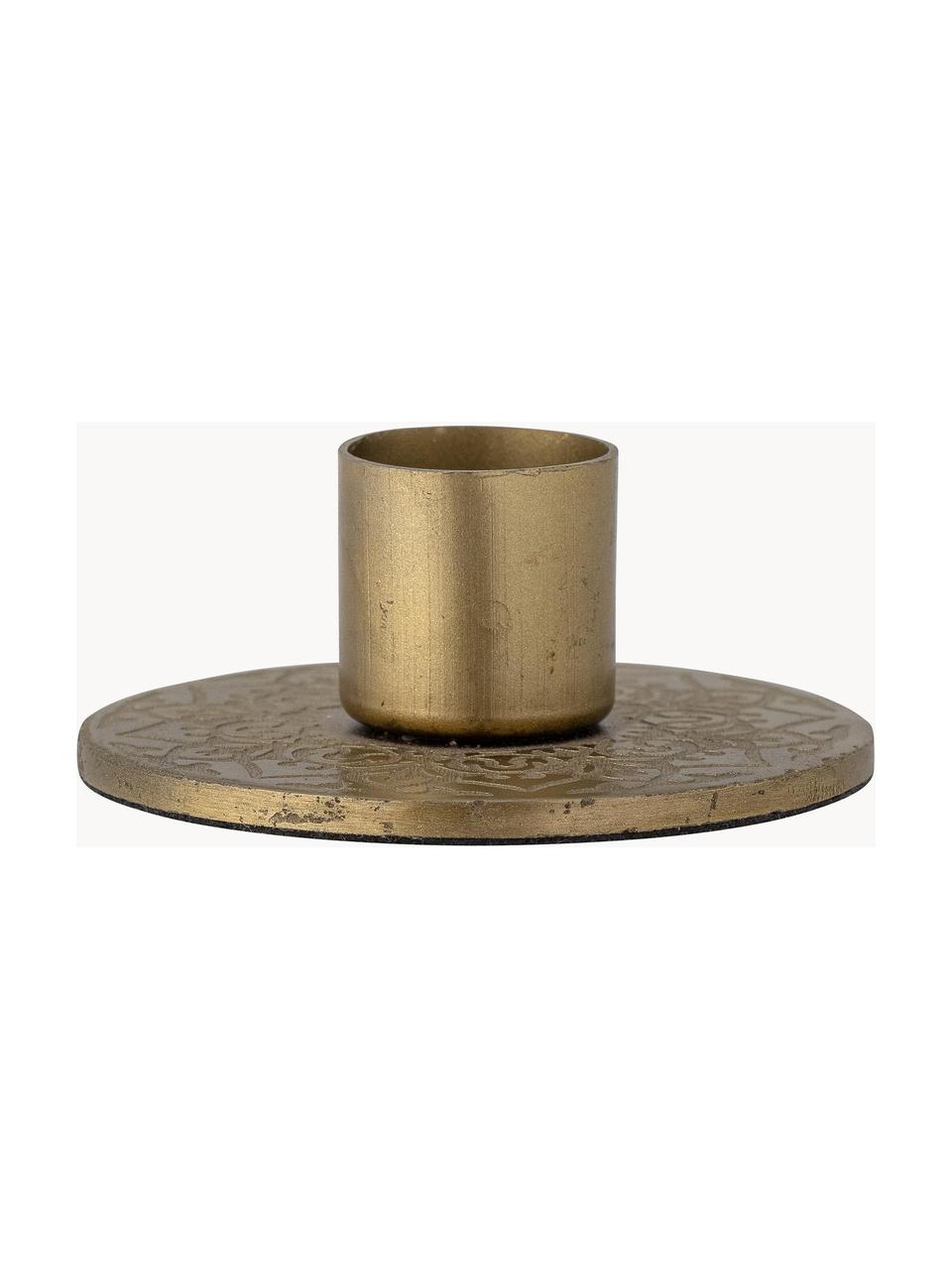 Candelabro Mariella, Metal recubierto, Dorado, Ø 6 x Al 3 cm