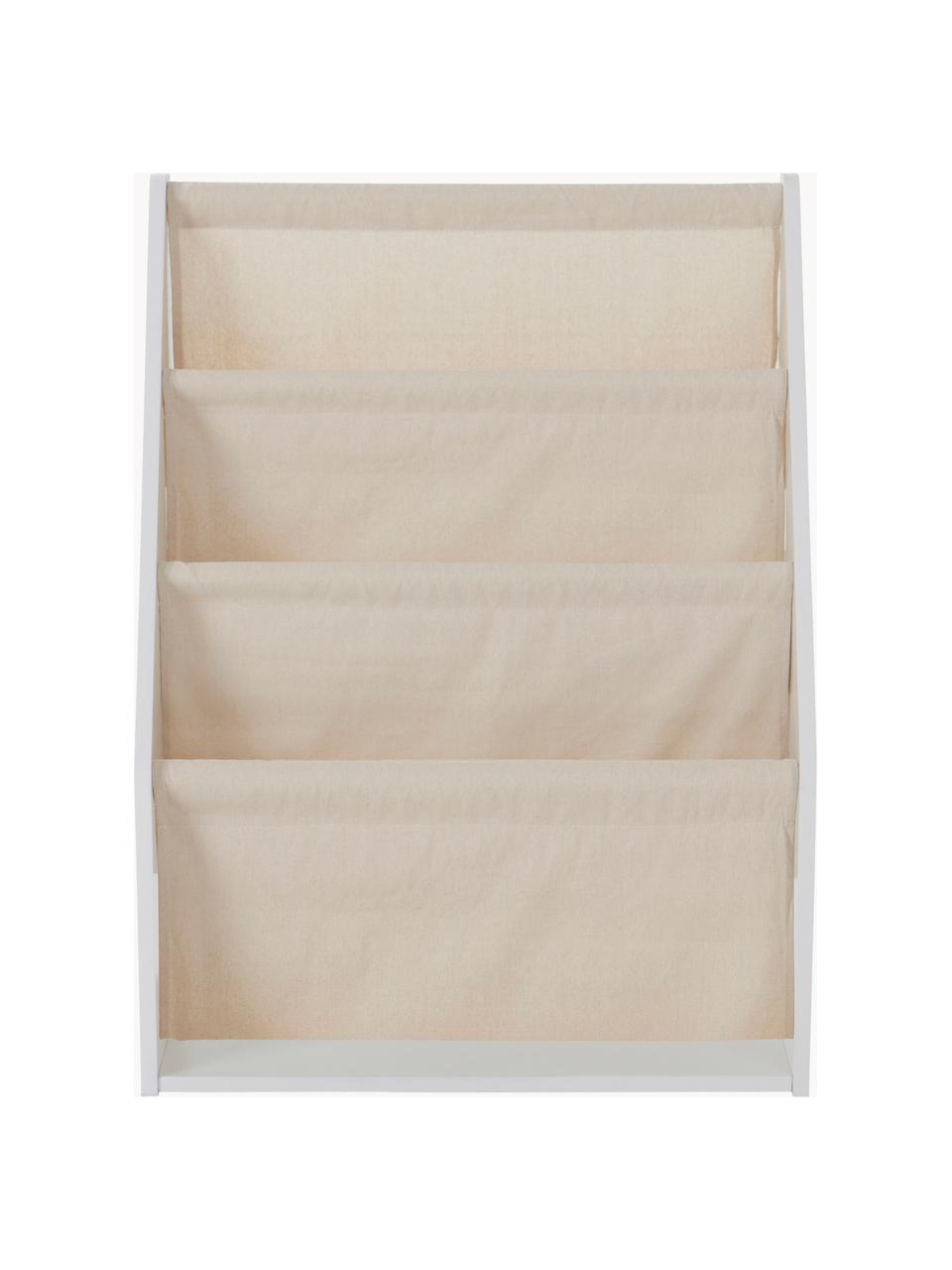 Bibliothèque pour enfants Layla, Blanc, beige clair, larg. 60 x haut. 80 cm