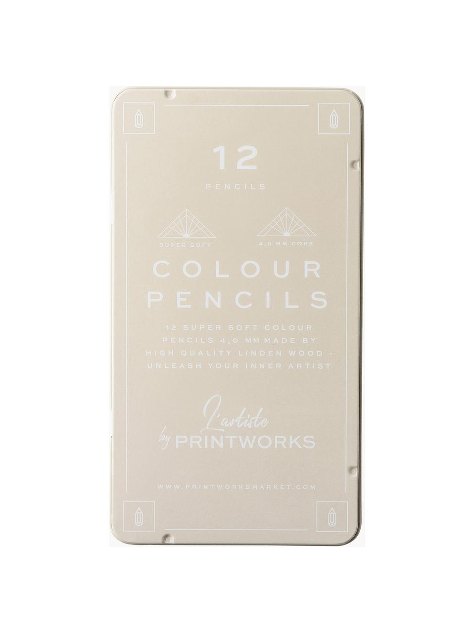 Crayons de couleur Classic, 12 élém., Beige clair, Ø 11 x haut. 19 cm