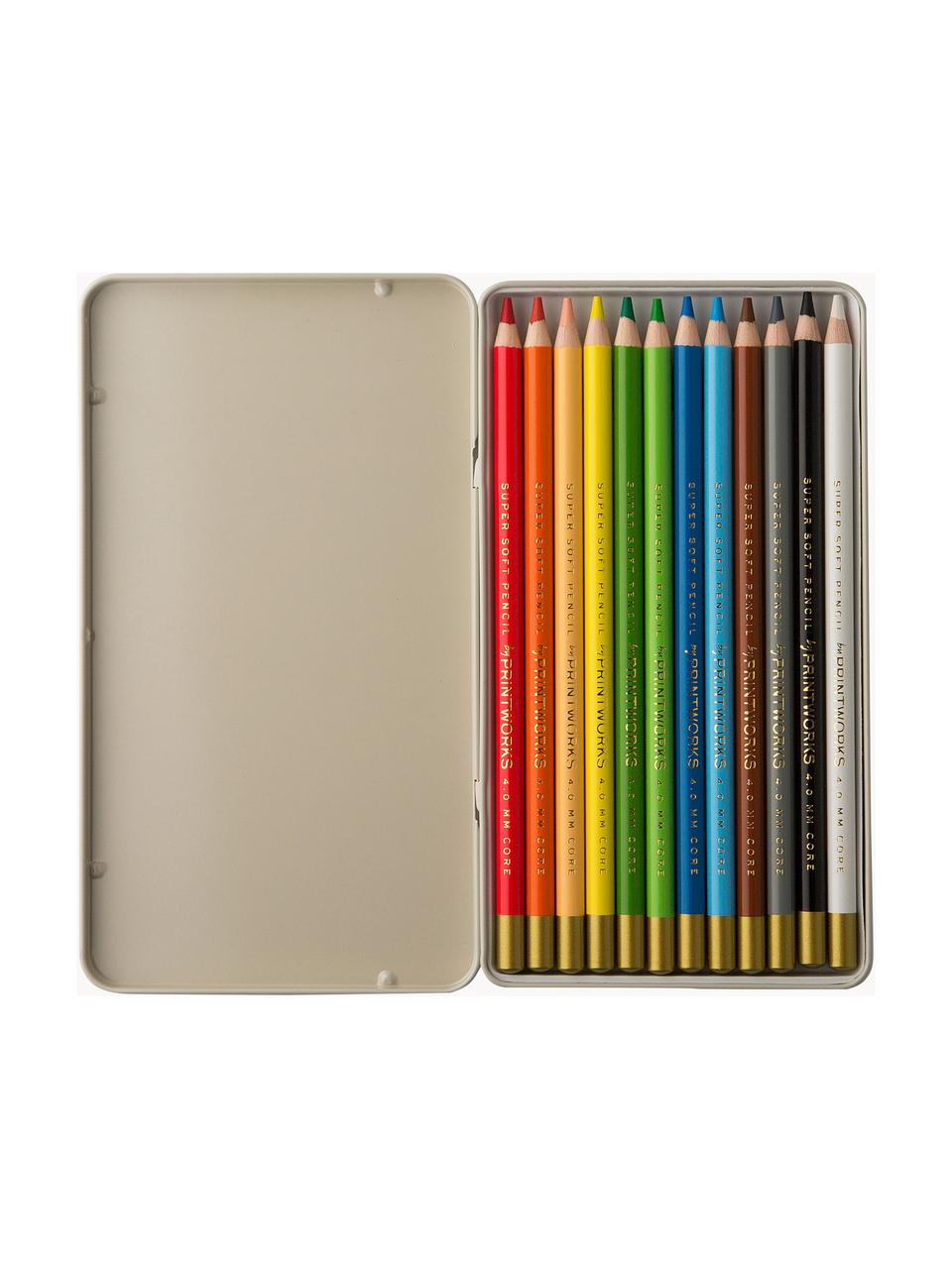 Lápices de colores Classic, 12 uds., Beige claro, An 11 x Al 19 cm