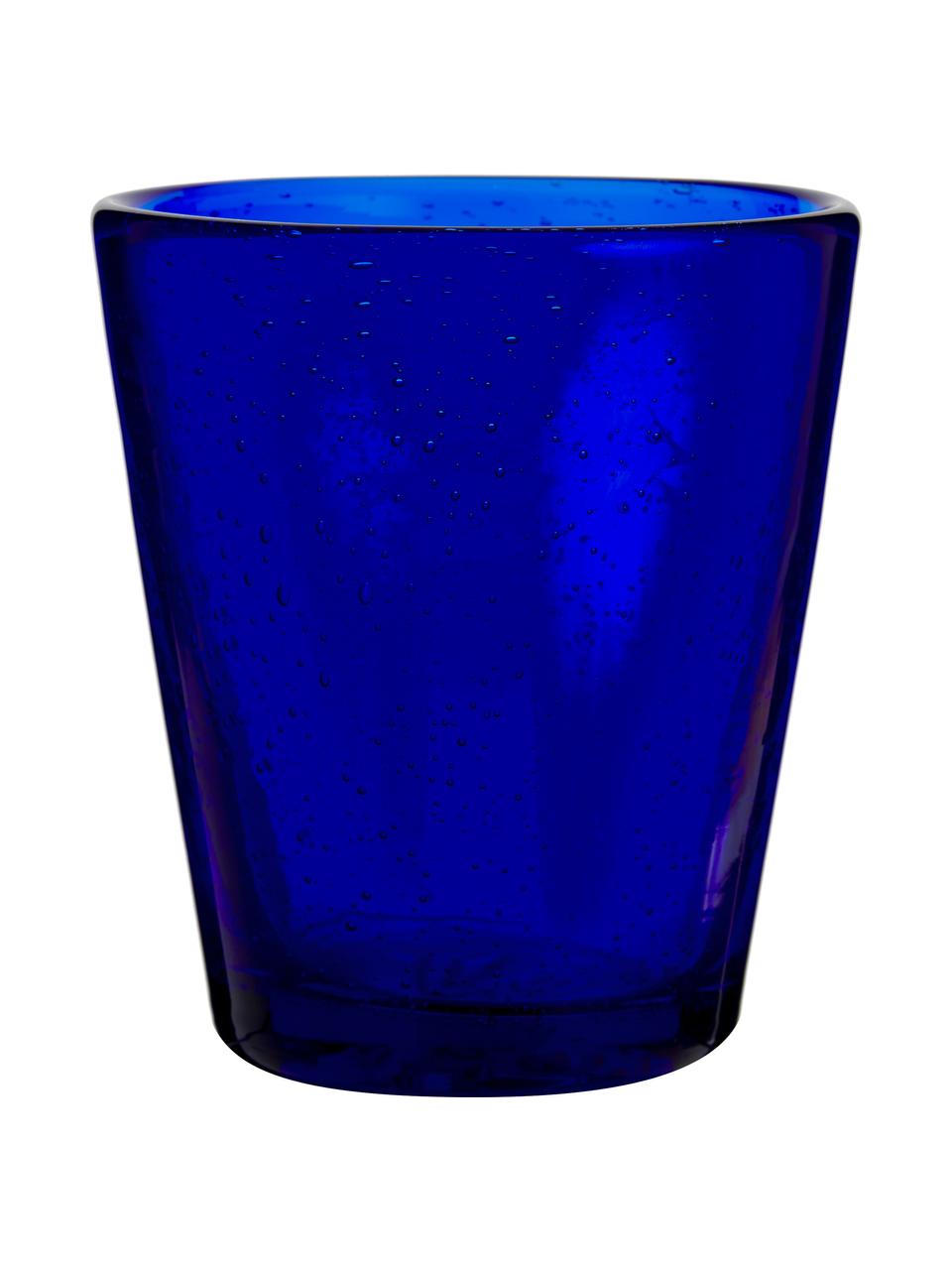 Sada sklenic na vodu se vzduchovými bublinami Baita, 6 dílů, Sklo, Odstíny modré a šedé, transparentní, Ø 9 cm, V 10 cm