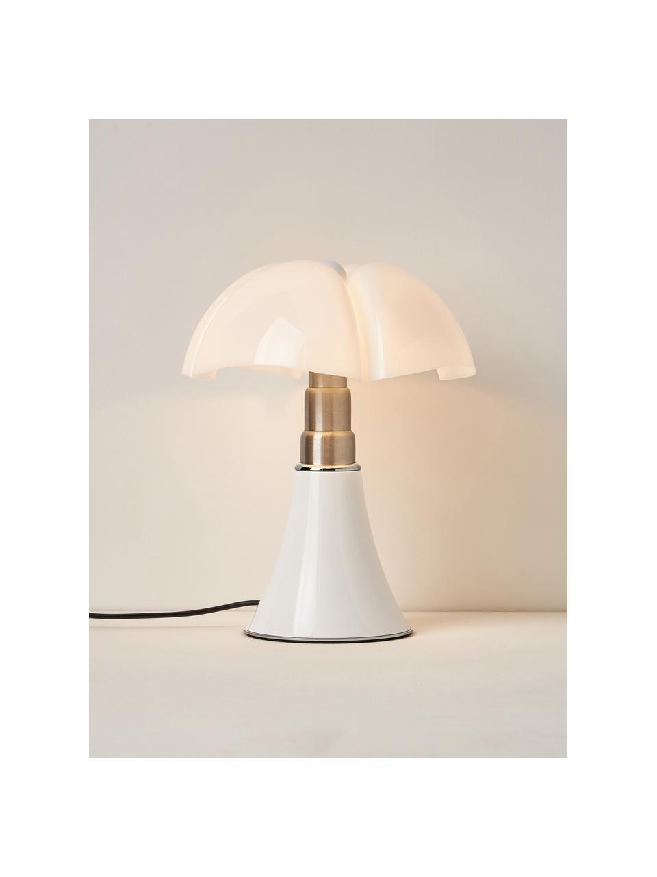 Dimmbare LED-Tischlampe Pipistrello, Weiß, matt, Ø 27 x H 35 cm
