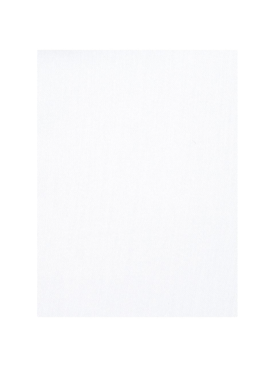 Bílé povlečení z bavlněného saténu Comfort, Bílá, 155 x 220 cm + 1 polštář 80 x 80 cm