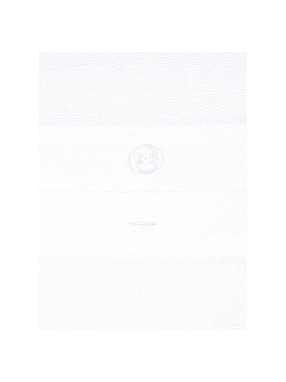 Baumwollsatin-Bettwäsche Comfort in Weiß, Webart: Satin Fadendichte 250 TC,, Weiß, 155 x 220 cm + 1 Kissen 80 x 80 cm
