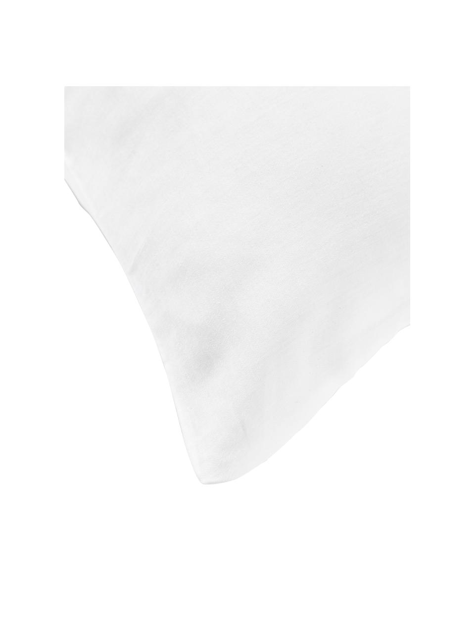 Federa in raso di cotone Comfort, Bianco, Larg. 50 x Lung. 80 cm