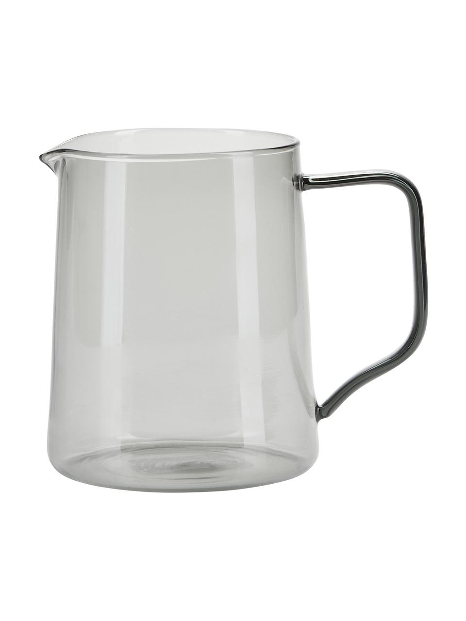 Brocca in vetro borosilicato Melva, 500 ml, Vetro borosilicato, Grigio trasparente, Larg. 13 x Alt. 12 cm, 500 ml