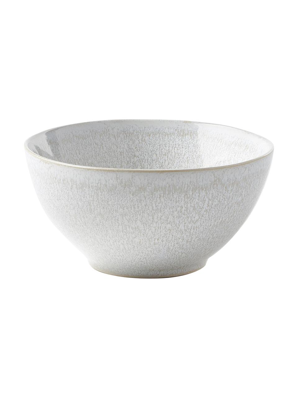 Misky na müsli s reaktivní glazurou Gemma, 2 ks, Kamenina, Krémově bílá, Ø 15 cm, V 8 cm