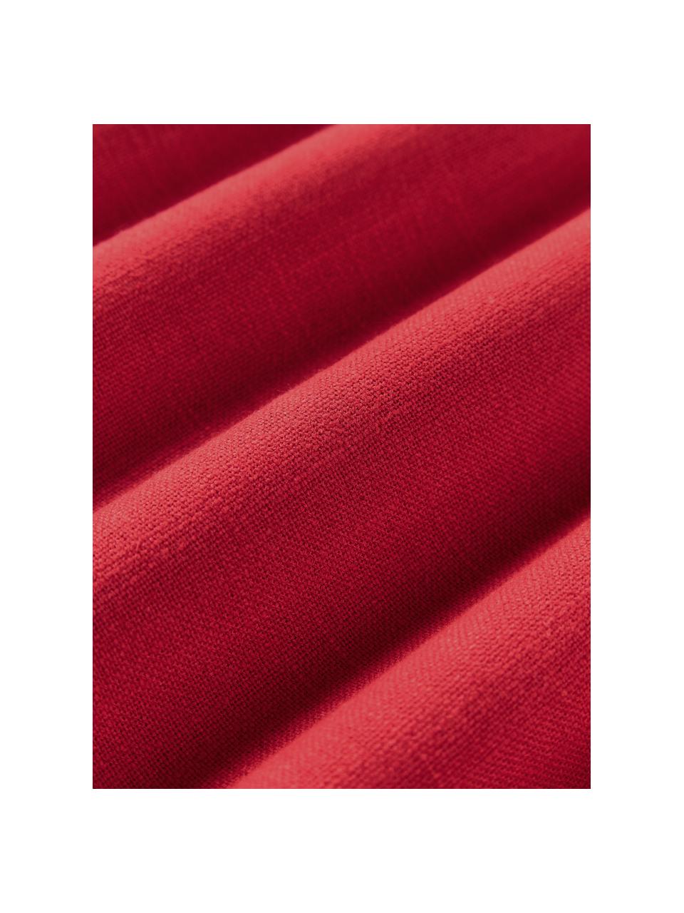 Bavlněný povlak na polštář Vicky, 100 % bavlna, Červená, Š 50 cm, D 50 cm