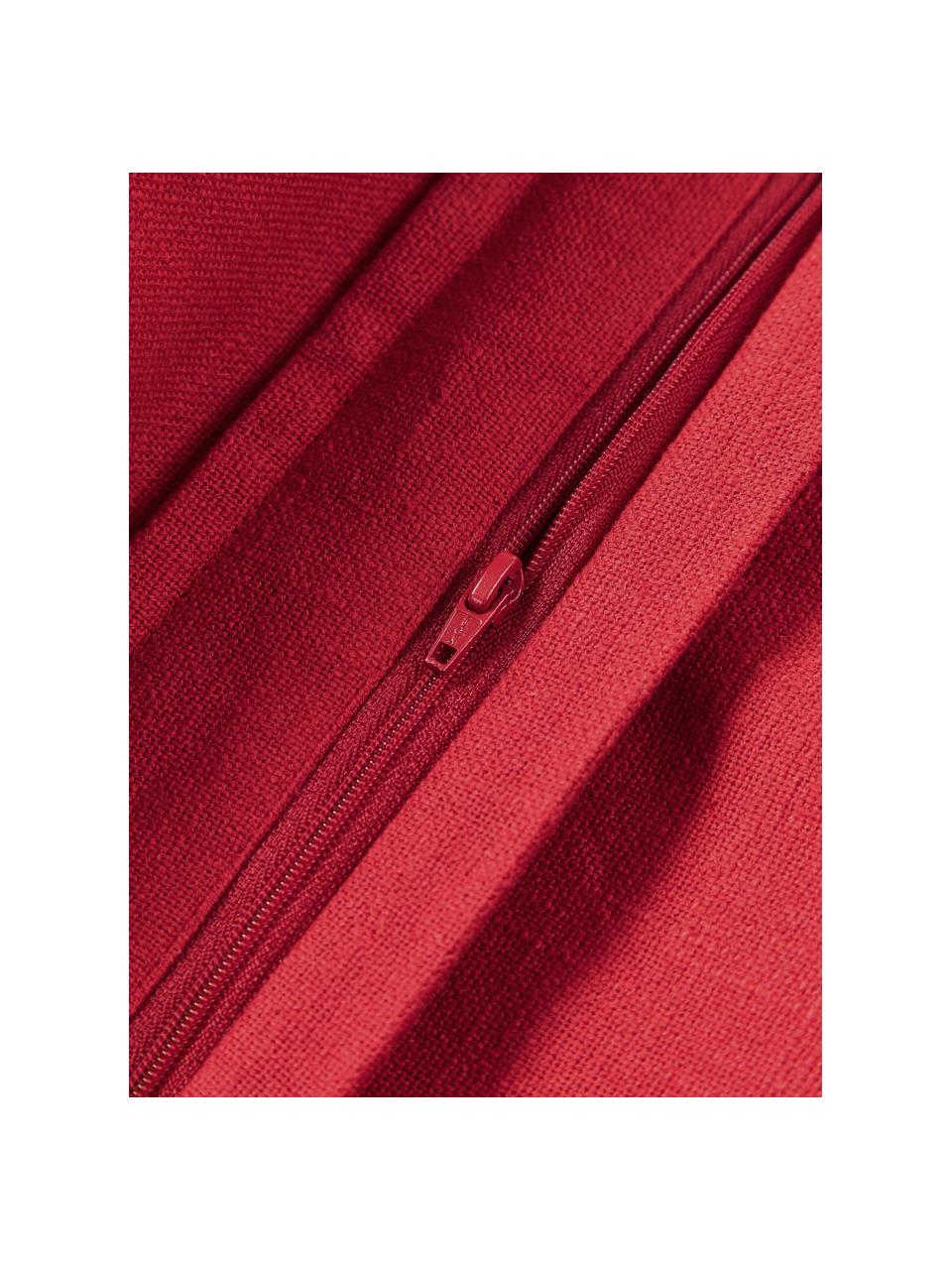 Funda de cojín de algodón Vicky, 100% algodón, Rojo, An 50 x L 50 cm