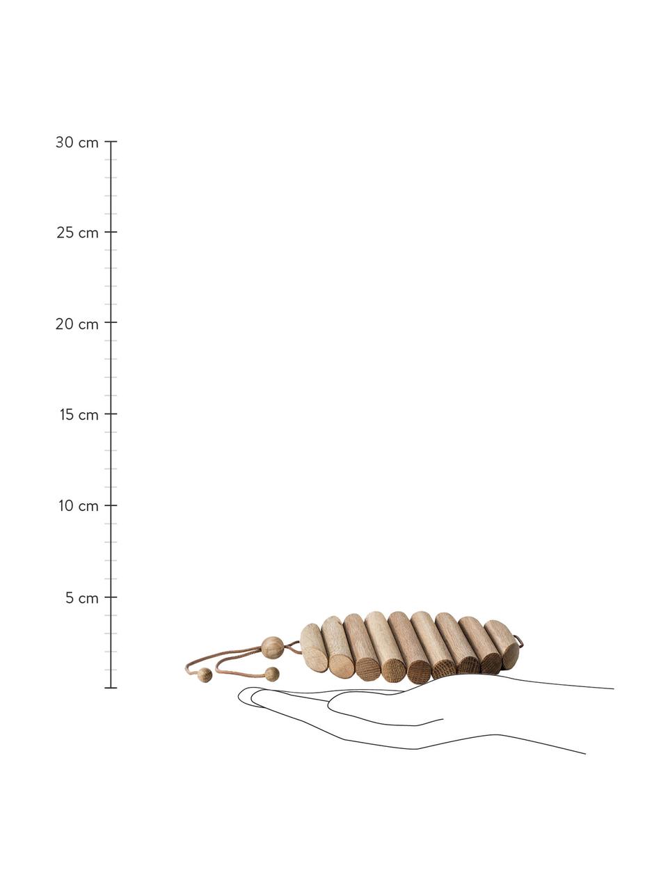 Dessous-de-plat en bois de chêne Daniel, Bois de chêne, Bois de chêne, larg. 19 x haut. 3 cm