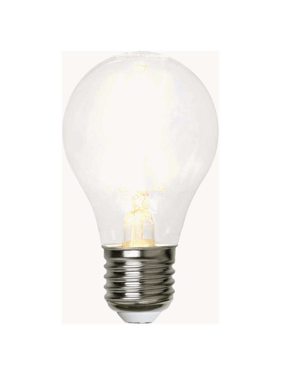 E27 žiarovka, hrejivá biela, 1 ks, Priehľadná, Ø 6 x V 11 cm