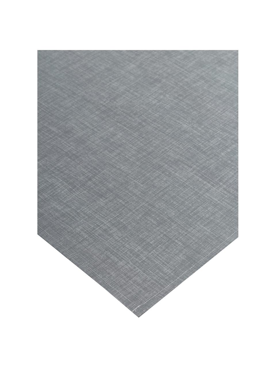 Mantel Alla antimanchas resinado, 50% algodón, 50% poliéster con revestimiento de resina, Gris oscuro, De 8 a 10 comensales (An 140 x L 280 cm)