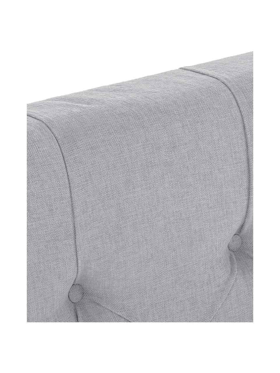 Letto boxspring premium Pheobe, Materasso: a molle insacchettate a 7, Piedini: legno di faggio massiccio, Grigio, 200 x 200