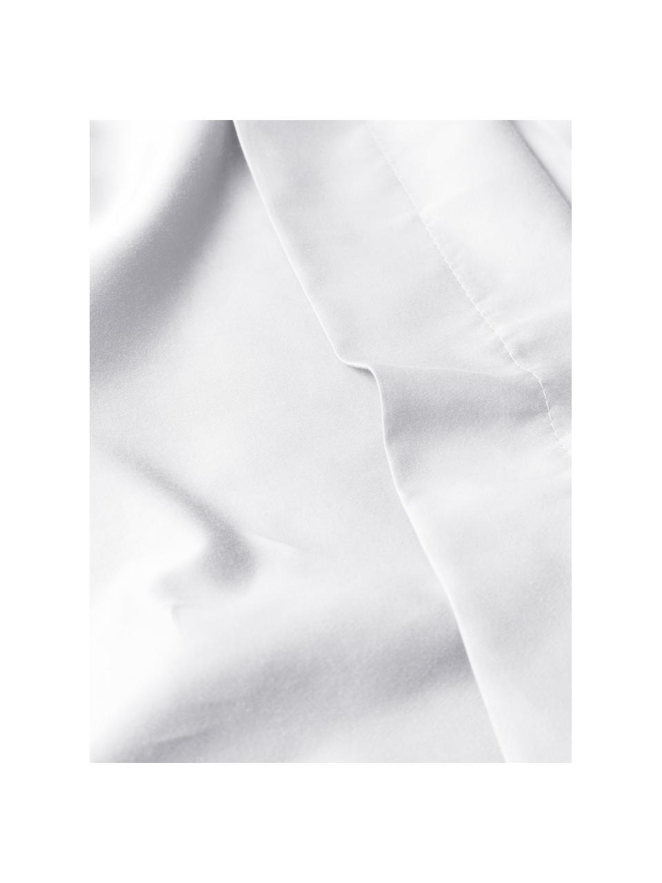 Copripiumino in raso di cotone Premium, Bianco, Larg. 200 x Lung. 200 cm