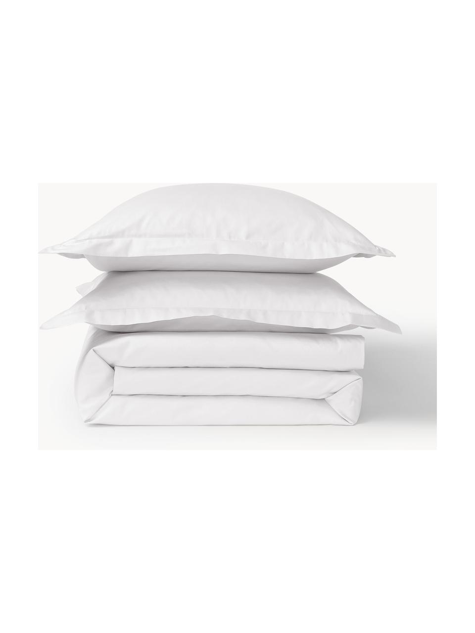 Baumwollsatin-Bettdeckenbezug Premium, Webart: Satin Fadendichte 400 TC,, Weiß, B 200 x L 200 cm