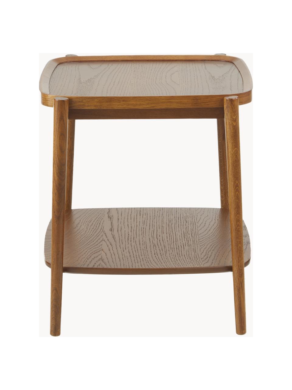 Odkládací stolek z dubového dřeva Tony, Mořený tmavý dub, Š 49 cm, V 50 cm