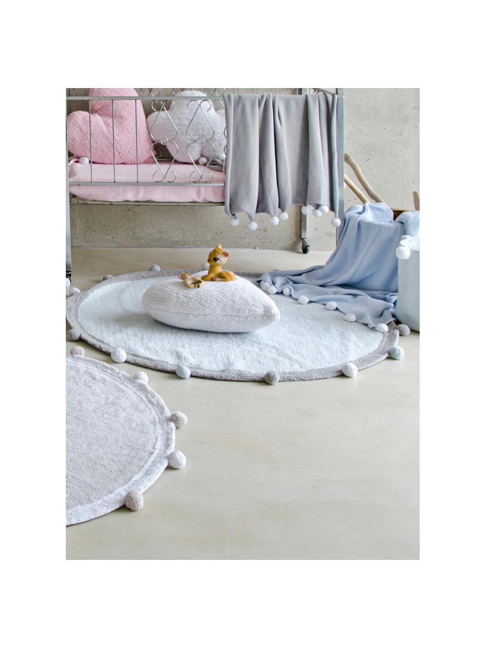 Alfombra infantil artesanal Pompom, lavable