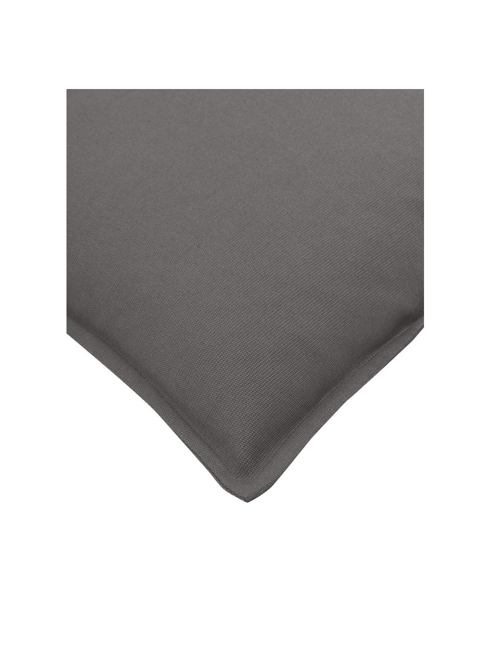 Federa arredo in cotone grigio scuro con bordino Mads, 100% cotone, Grigio scuro, Larg. 40 x Lung. 40 cm